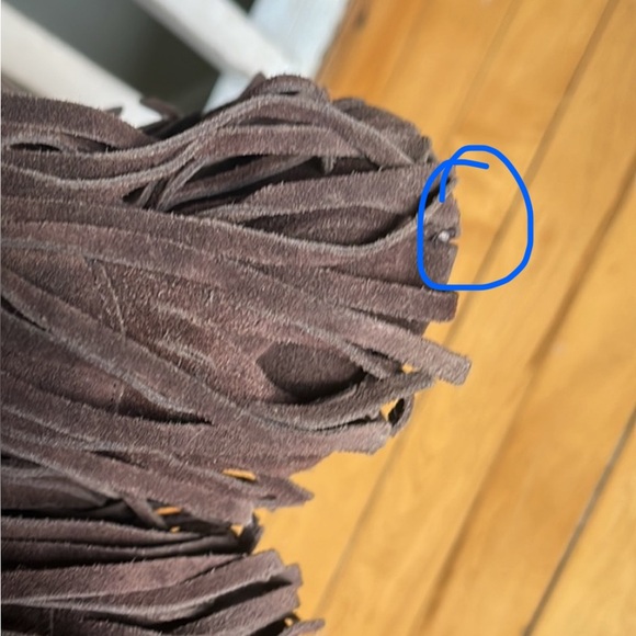 Leather fringe knee high boots - Picture 4 of 5